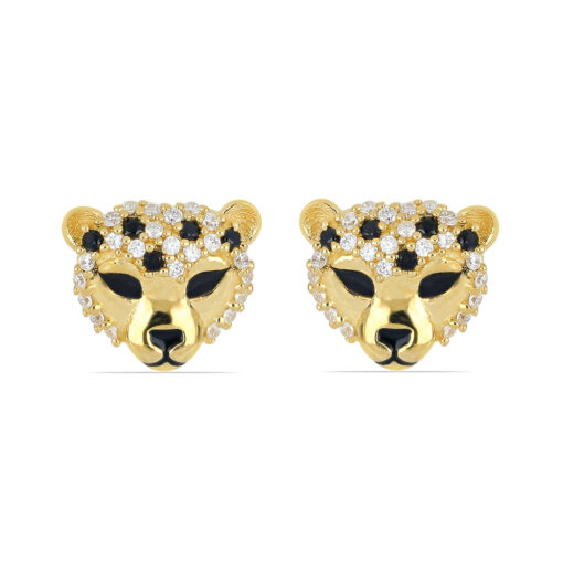 SBE0011 Cheetah Face front Gold