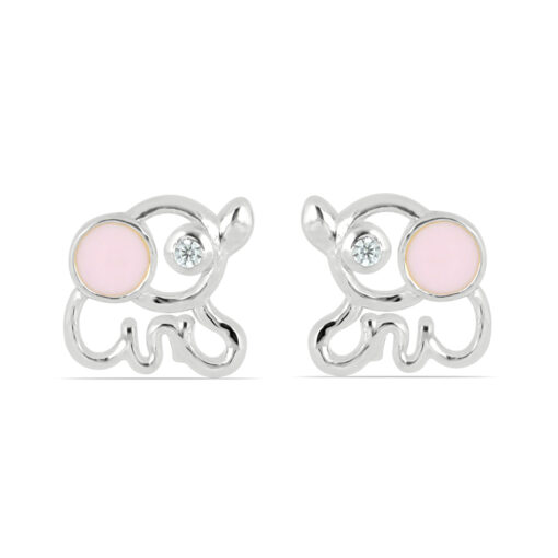 SBE0015 Elephant stone kids front Silver