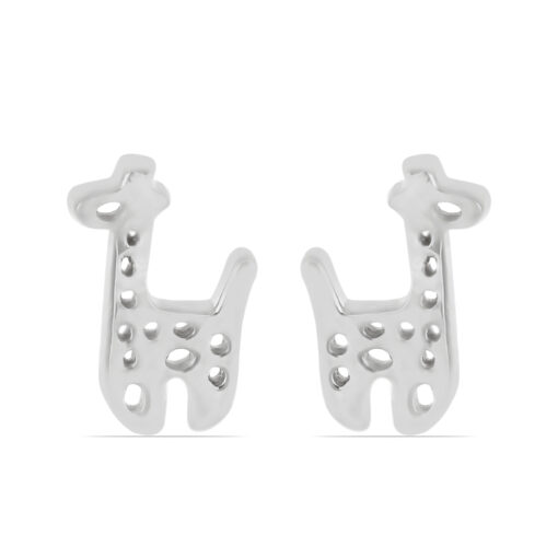 SBE0021 Giraffe Baby front Silver