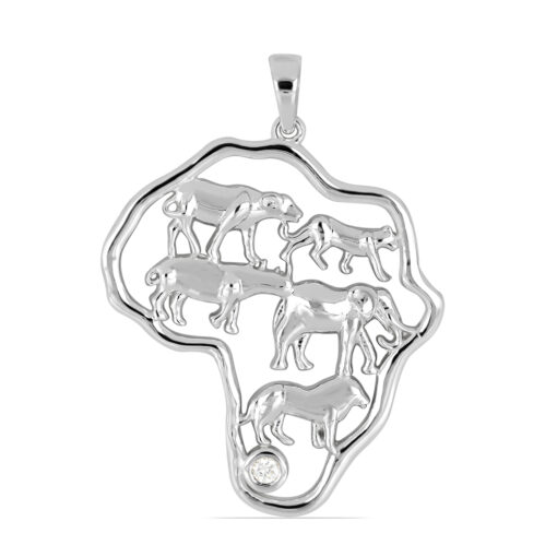 SBP0004 Africa animals stone Silver