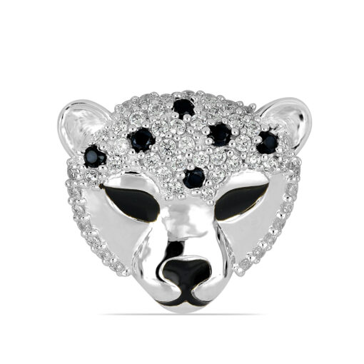 SBP0011 Cheetah Face Silver