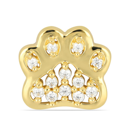 SBP0018 Paw Print Gold